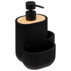 Doseador para detergente preto com acessórios blackwood