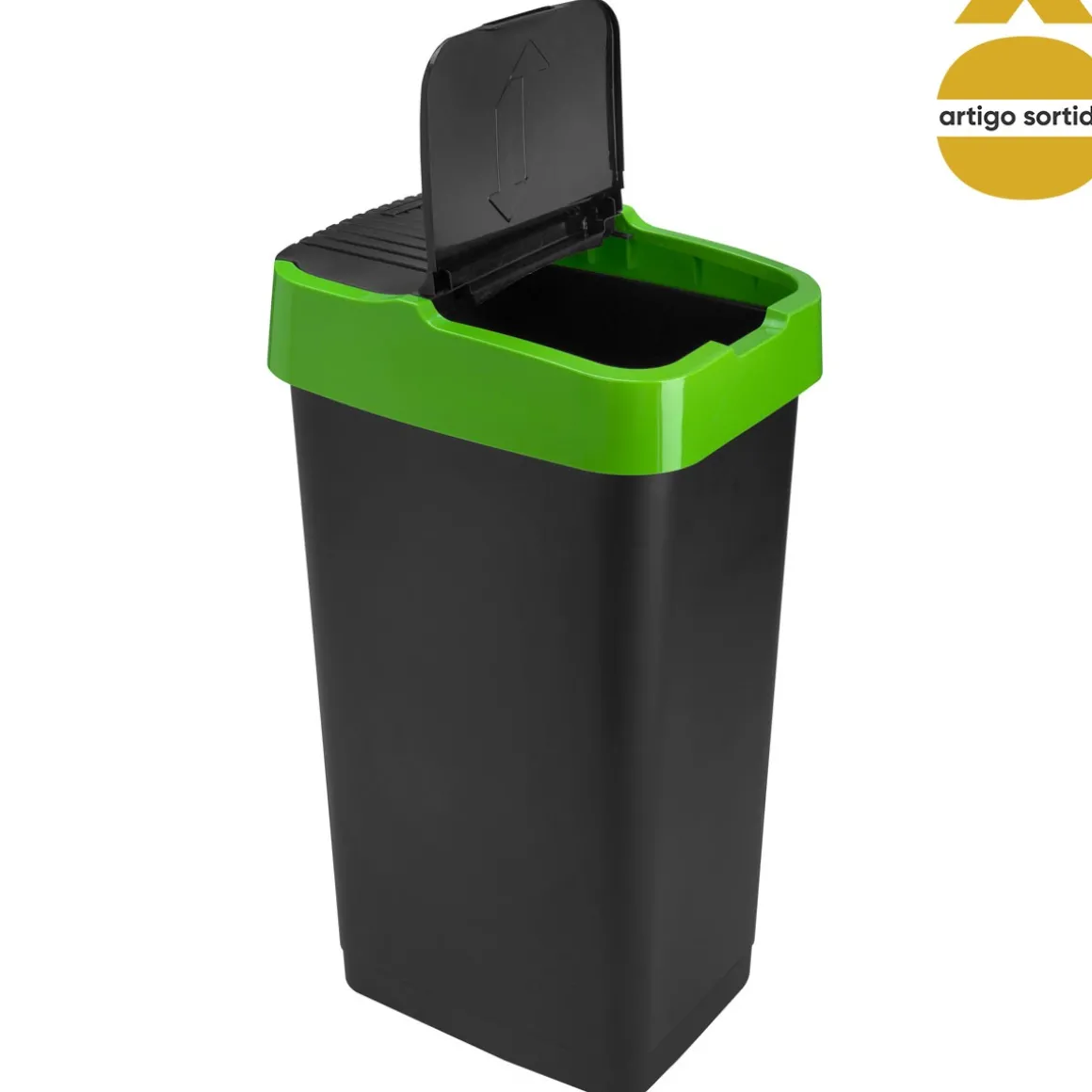 Ecoponto com tampa basculante 60l