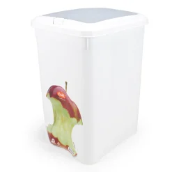 Ecoponto 21l plástico com tampa cinza
