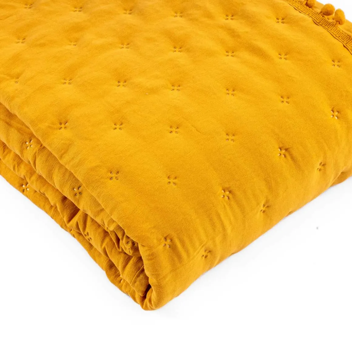 Edredão BEAR reversível ocre e cinza 140x220cm