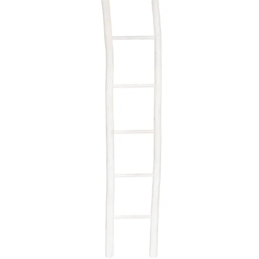 Escada decorativa branca em madeira 180cm