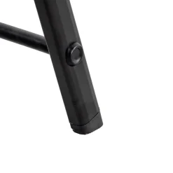 Escadote preto com 3 degraus em alumínio 130cm