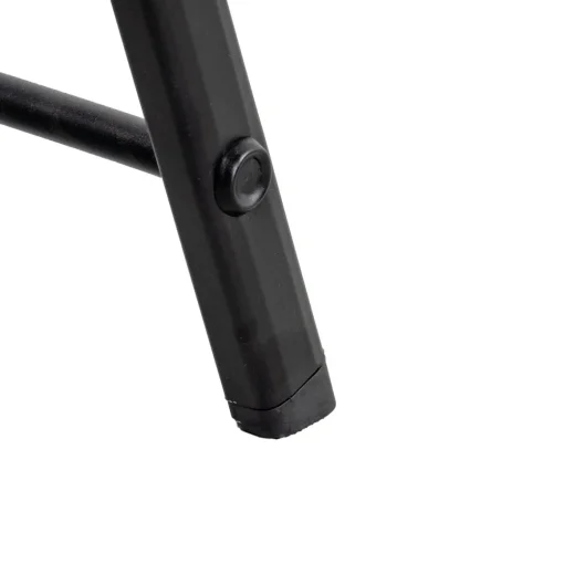 Escadote preto com 3 degraus em alumínio 130cm