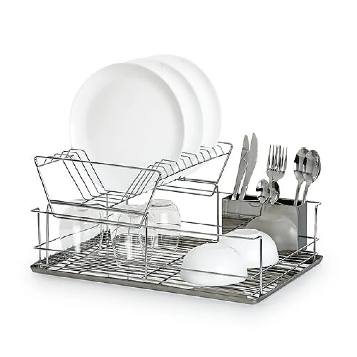 Escorredor de loiça c/ 2 níveis em inox