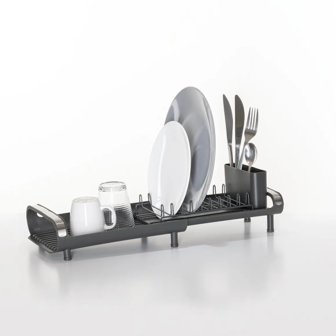 Escorredor de loiça ETIRA extensível cinza escuro