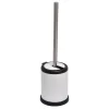 Escova wc branco mate com tampa rebatível