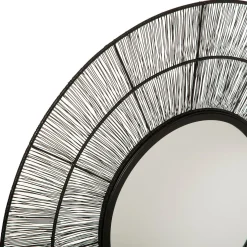 Espelho de parede em metal preto ANDREANE