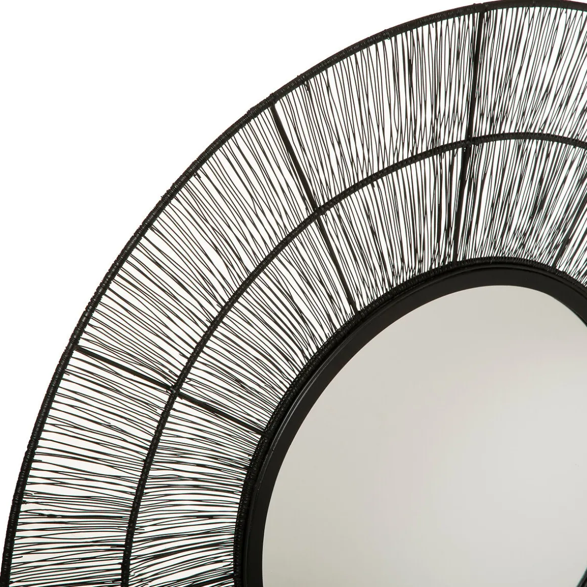 Espelho de parede em metal preto ANDREANE