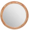 Espelho de parede em rattan 60cm