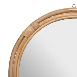 Espelho de parede em rattan 60cm