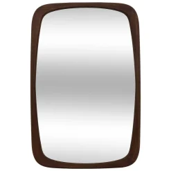 Espelho de parede KEIRA castanho em mdf 65cm