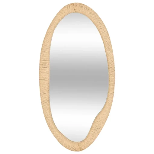Espelho de parede laia bege 114cm