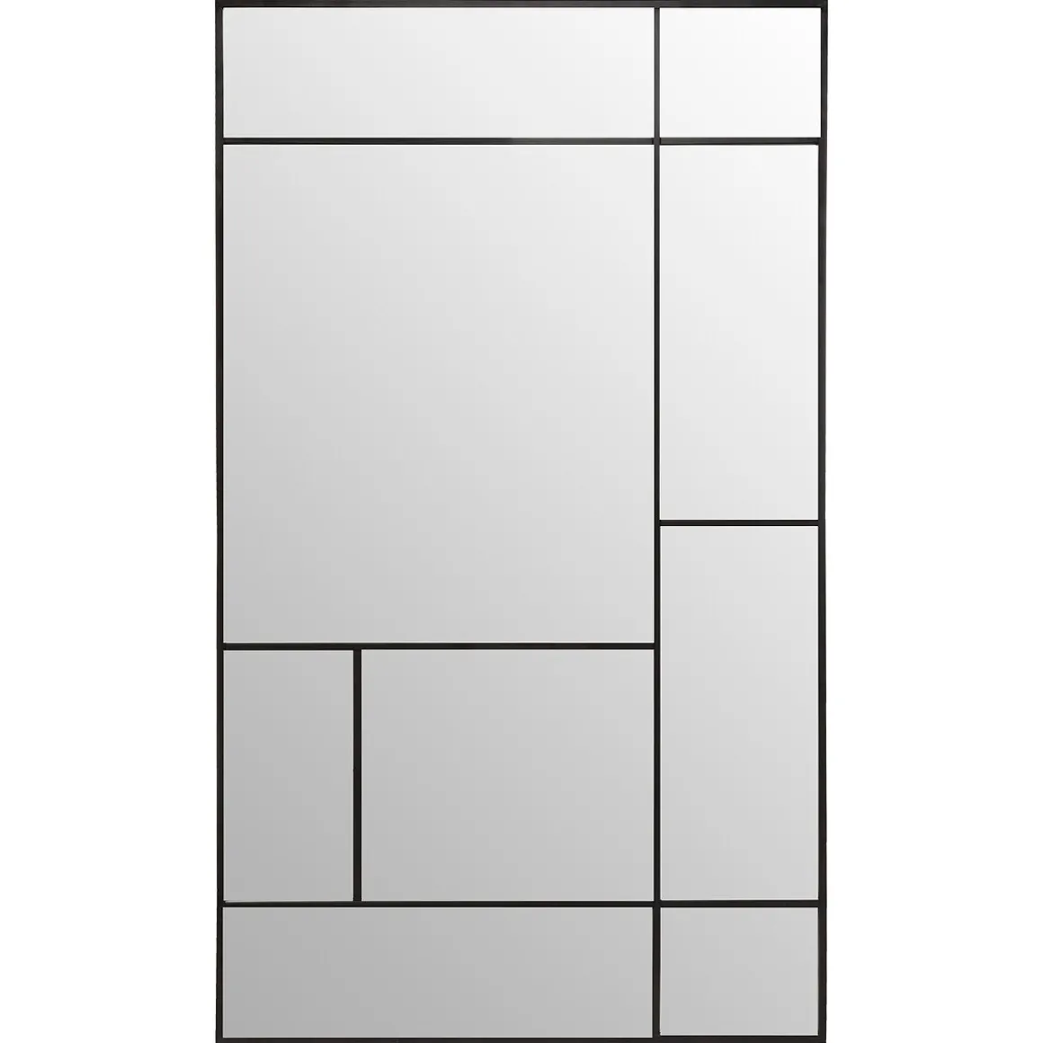 Espelho de parede macha preto em vidro