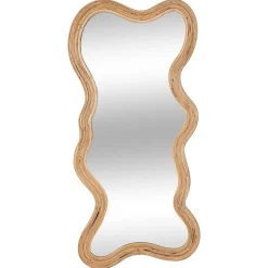 Espelho de parede MAGGIE bege em rattan 179,5cm
