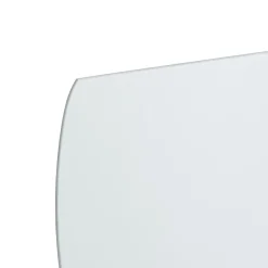 Espelho de parede ondulado prateado