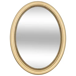 Espelho de parede VICTORIA dourado em mdf 53cm