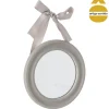 Espelho redondo com laço 20cm