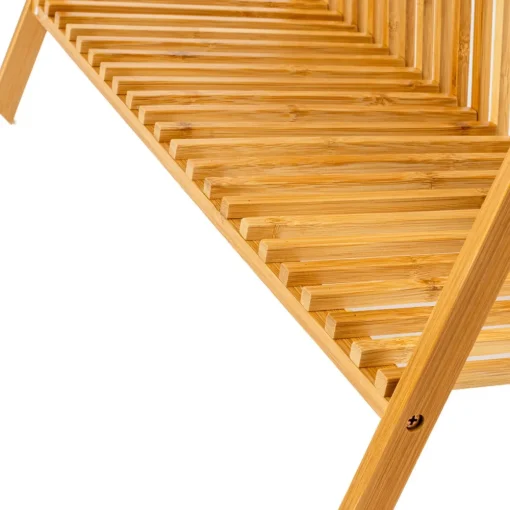 Estante de 2 níveis em bambu