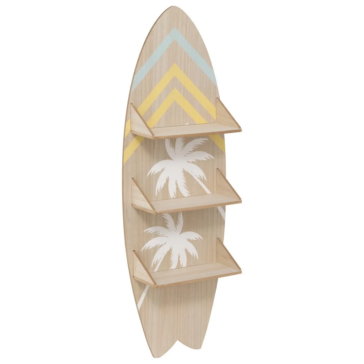 Estante em forma de prancha de surf AUSTRALIE bege 112cm