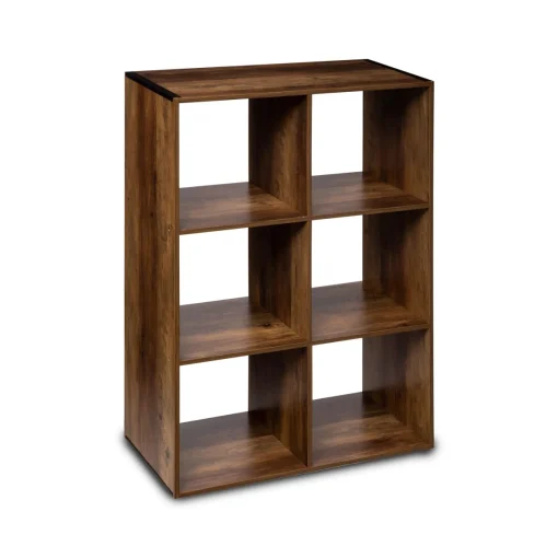 Estante indus castanho escuro para 6 cubos MIXMODUL