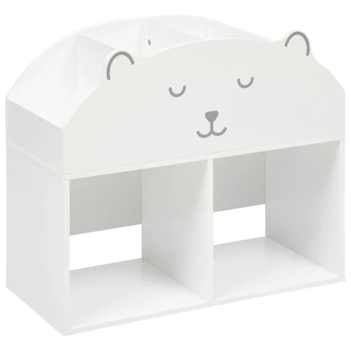 Estante urso branco em mdf