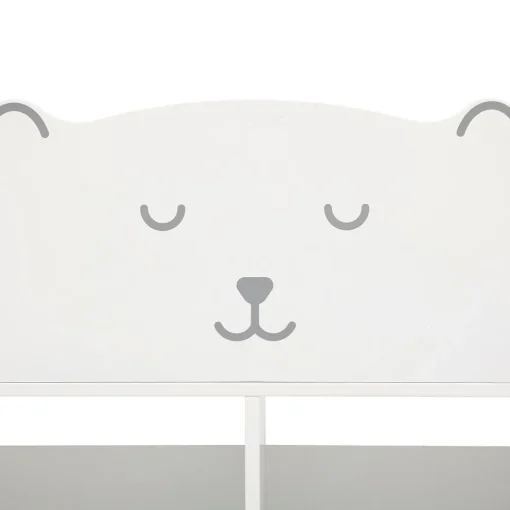 Estante urso branco em mdf