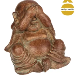 Estatueta buda em resina 12cm