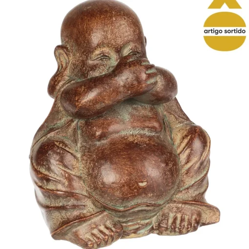 Estatueta buda em resina 12cm