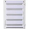 Estore em tecido noite/dia branco 42x180cm