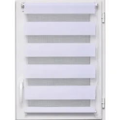 Estore em tecido noite/dia branco 117x180cm
