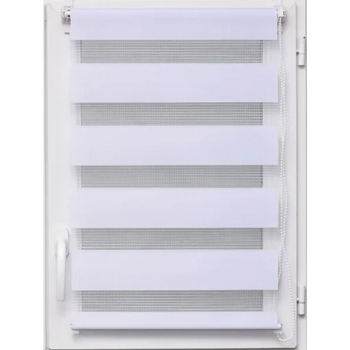 Estore em tecido noite/dia branco 117x180cm
