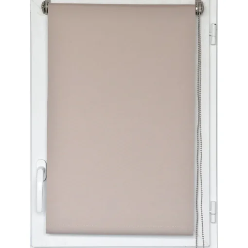 Estore em tecido opaco bege 57x180cm