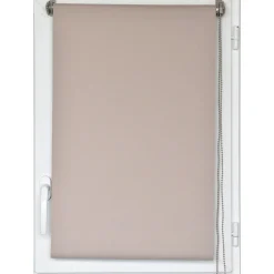 Estore em tecido opaco bege 42x180cm