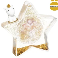 Estrela decorativa unicórnio