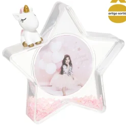 Estrela decorativa unicórnio