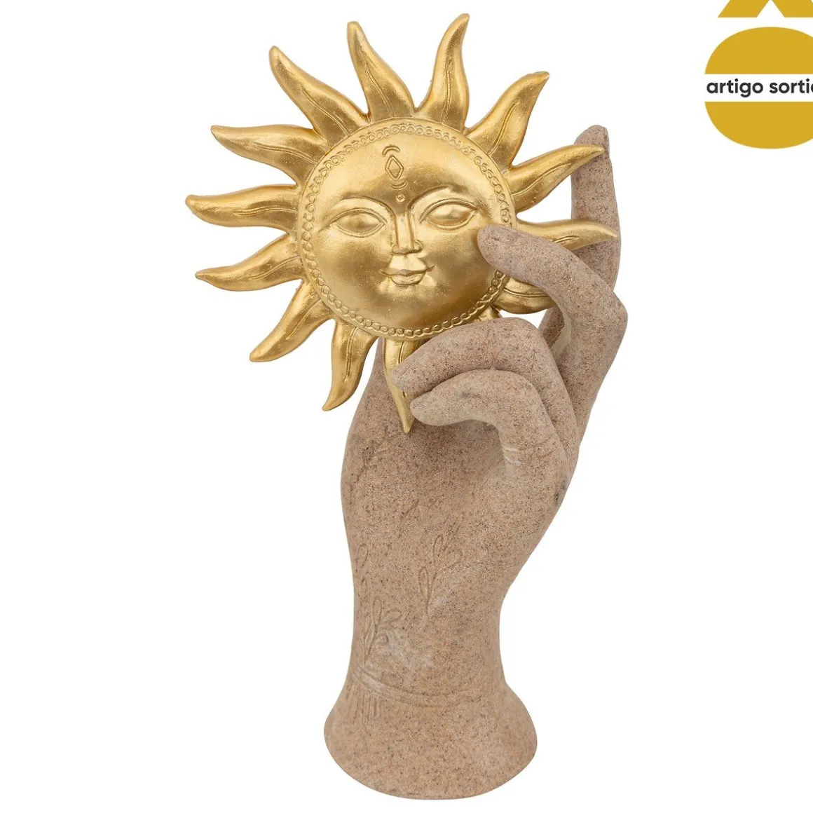 Estátua Decorativa Mão Em Resina 21cm