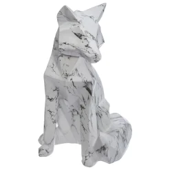 Estátua origami raposa