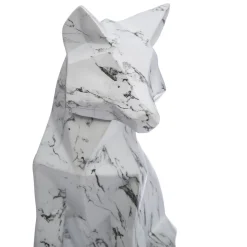 Estátua origami raposa