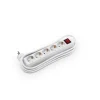Extensão elétrica com 5 tomadas com interruptor