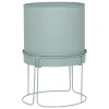 Floreira AZE em metal verde 44,3cm