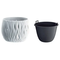 Floreira SANDY bowl branco 18cm