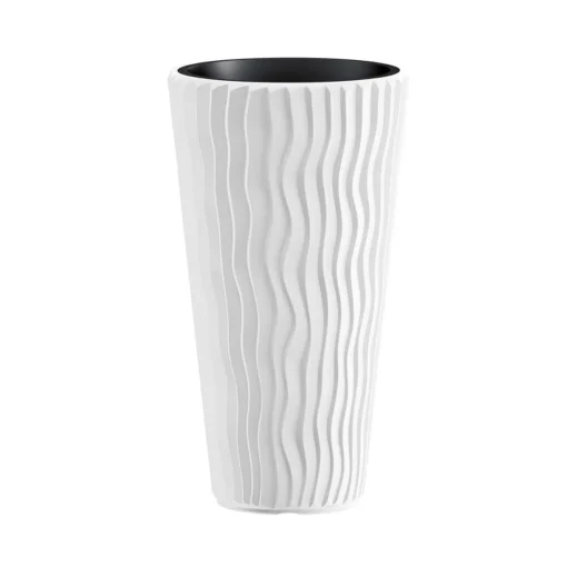 Floreira SANDY slim branco 62cm