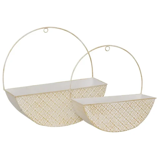 Floreira TINO em metal branco 34cm