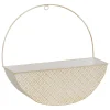 Floreira TINO em metal branco 28cm
