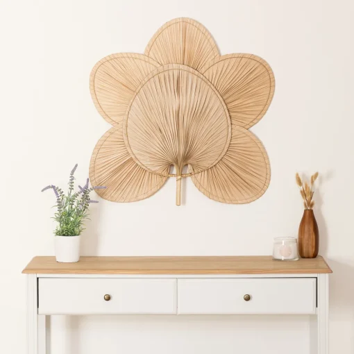 Folha de palmeira decorativa SELMA em bambu 70cm