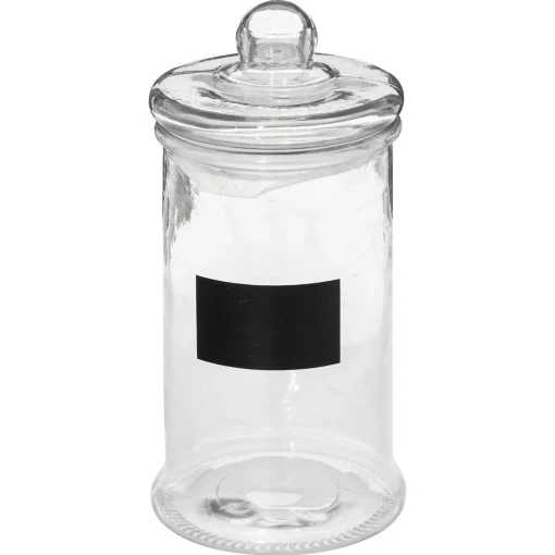 Frasco de vidro 1,6l com etiqueta em ardósia