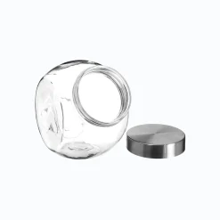 Frasco de vidro p/cozinha c/tampa 650ml