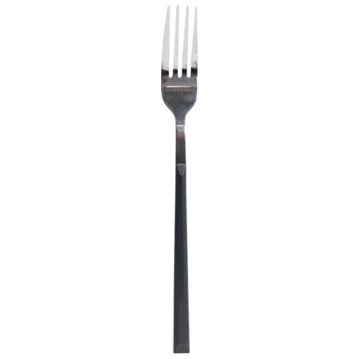 Garfo de mesa LUNE inox com cabo preto