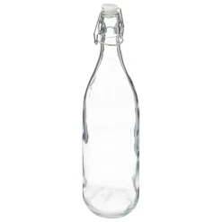 Garrafa de vidro para limonada com tampa 1l
