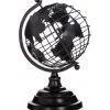 Globo decorativo preto em metal chic